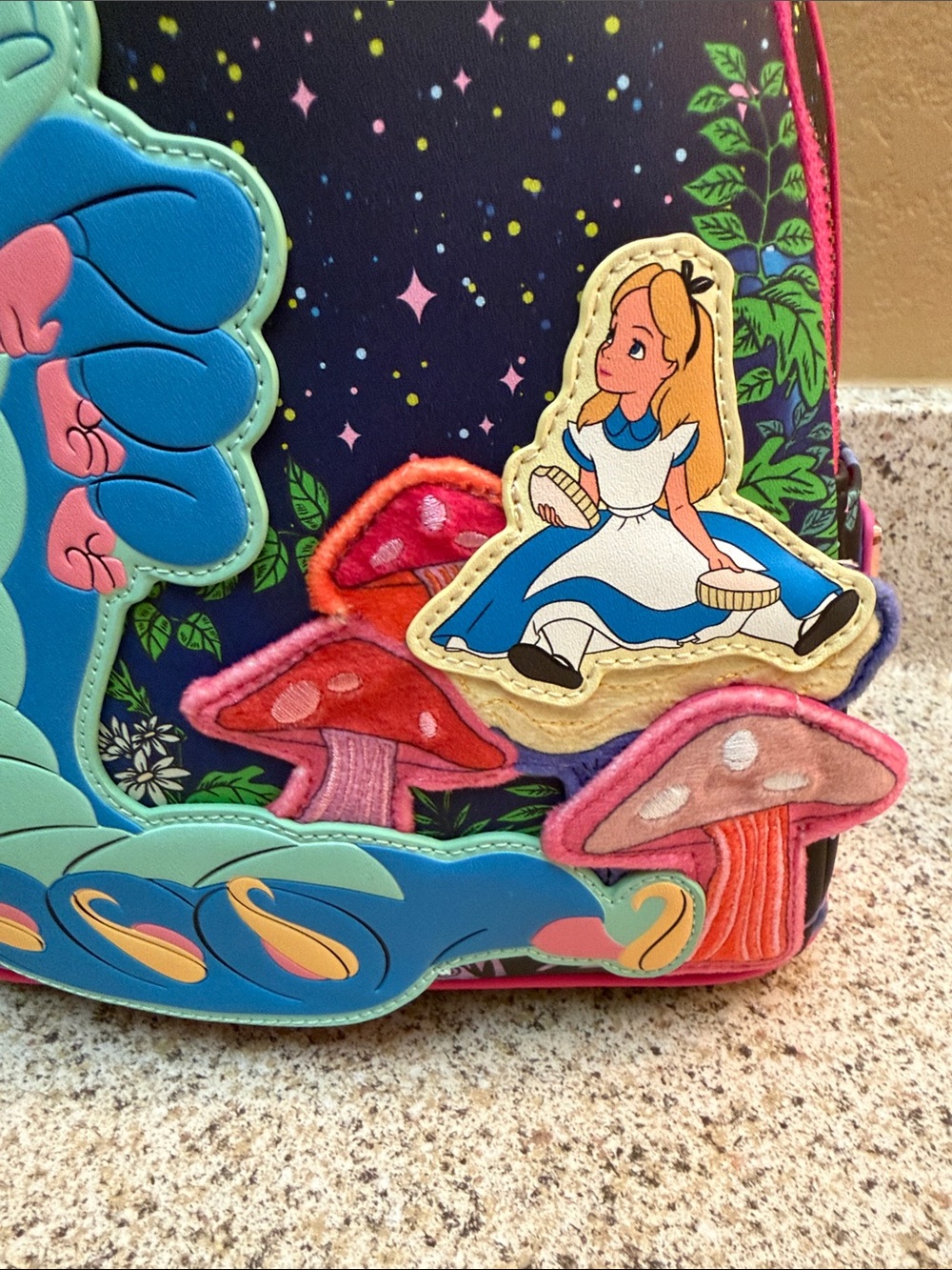NWT Alice In Wonderland Loungefly Backpack - Picture 7 of 7